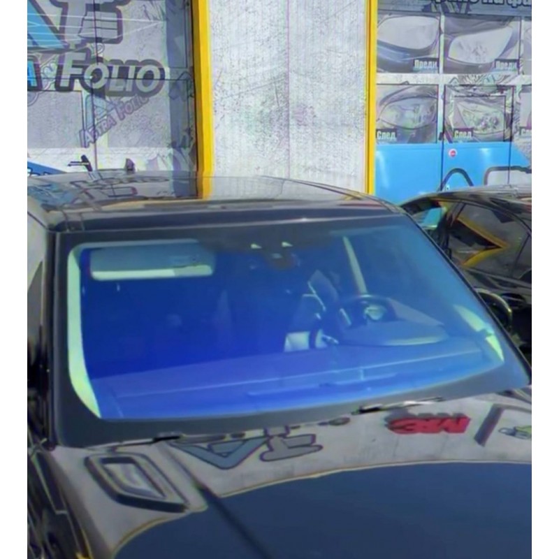Хамелеоново фолио за челни стъкла, синьо-жълто, 70% VLT (Chameleon Windshield Film), 1.52 х 30 м