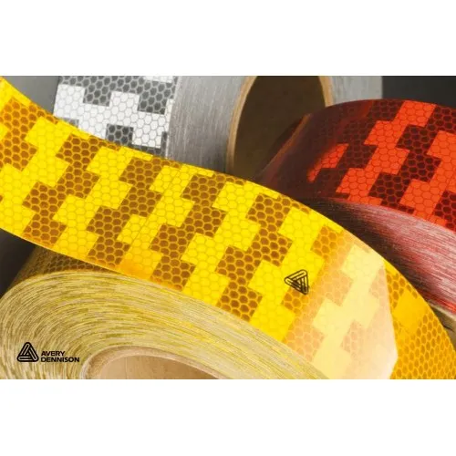 Светлоотразителна лента Avery Dennison V-6701B,  51mm X 50m, жълта