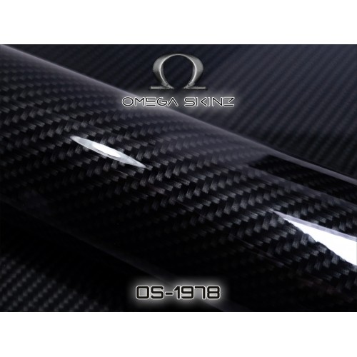 Omega-Skinz OS-1917 Elemento-6 – гланцово карбоново фолио 1.525 x 20 m