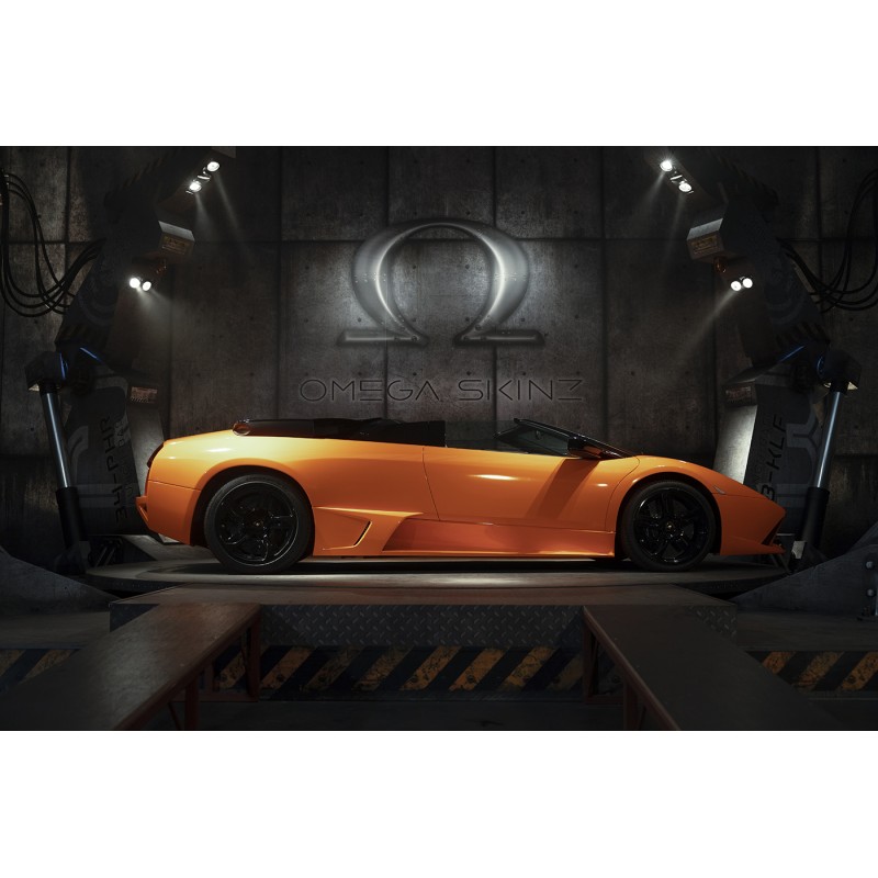 OMEGA SKINZ Wrap Film OS-781 Vortex Orange, 1.525 x 20 m