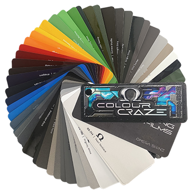 Omega-Skinz Colour Craze - Каталог с мостри на цветове Omega-Skinz Colour Craze - Каталог с мостри на цветове