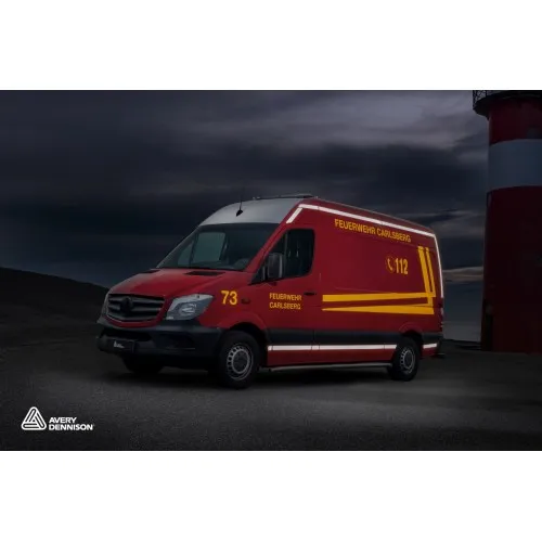 Светлоотразително фолио Avery Dennison V-4000-235 E Yellow, 1.22x25m, жълто