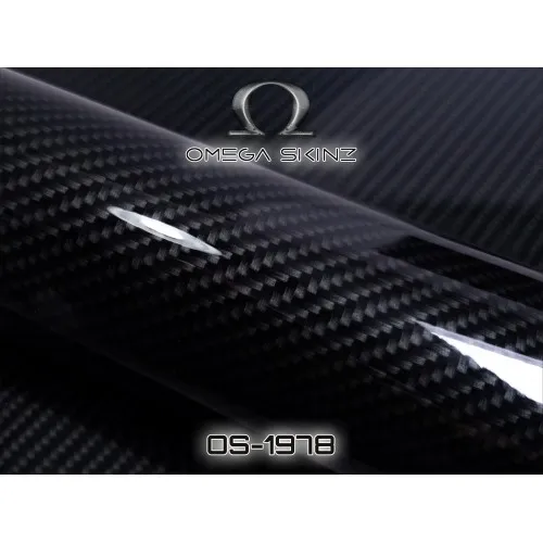 Omega-Skinz OS-1917 Elemento-6 – гланцово карбоново фолио 1.525 x 20 m