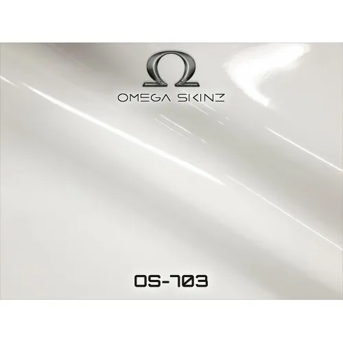 OMEGA SKINZ Wrap Film OS-703 Luxury White 9010, 1.525 x 20 m